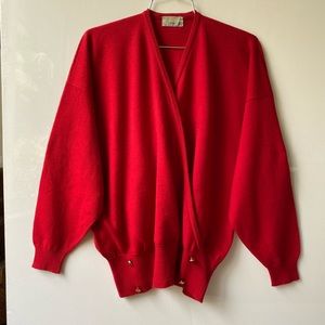 Vintage Aquascutum  Red Wool Sweater